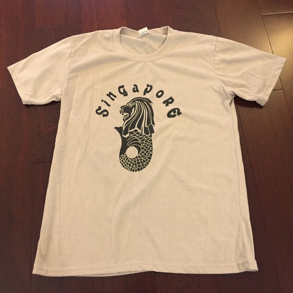2/$20 Singapore Merlion Cotton Oversized T-shirt S